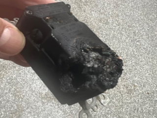 Plug Short Almost Caused Fire