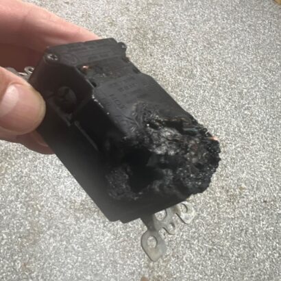 Plug Short Almost Caused Fire